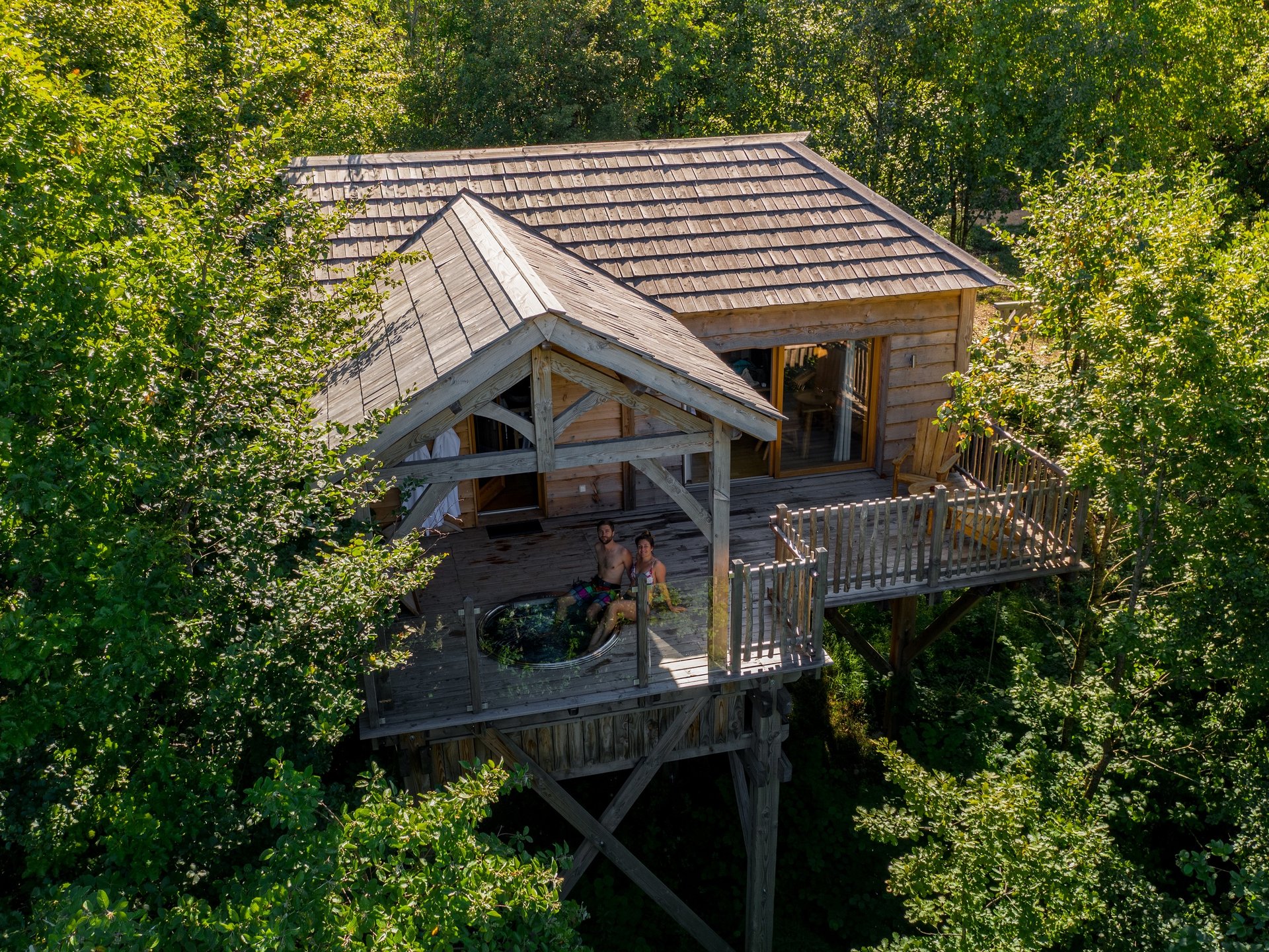 Cabane dans les arbres Cabane Spa Mésange Cabane dans les arbres Cabane Spa Mésange