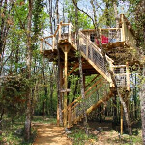 Cabane dans les arbres Maison dans les Branches N°1 - 6 personnes
