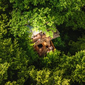 Cabane dans les arbres Cabane Spa Apesanteur