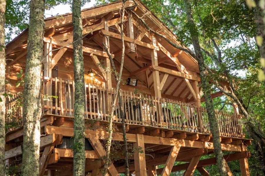Cabane dans les arbres Gardegan et Tourtirac Cabane dans les arbres Gardegan et Tourtirac