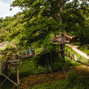 Cabane dans les arbres Cabane Spa Refuge