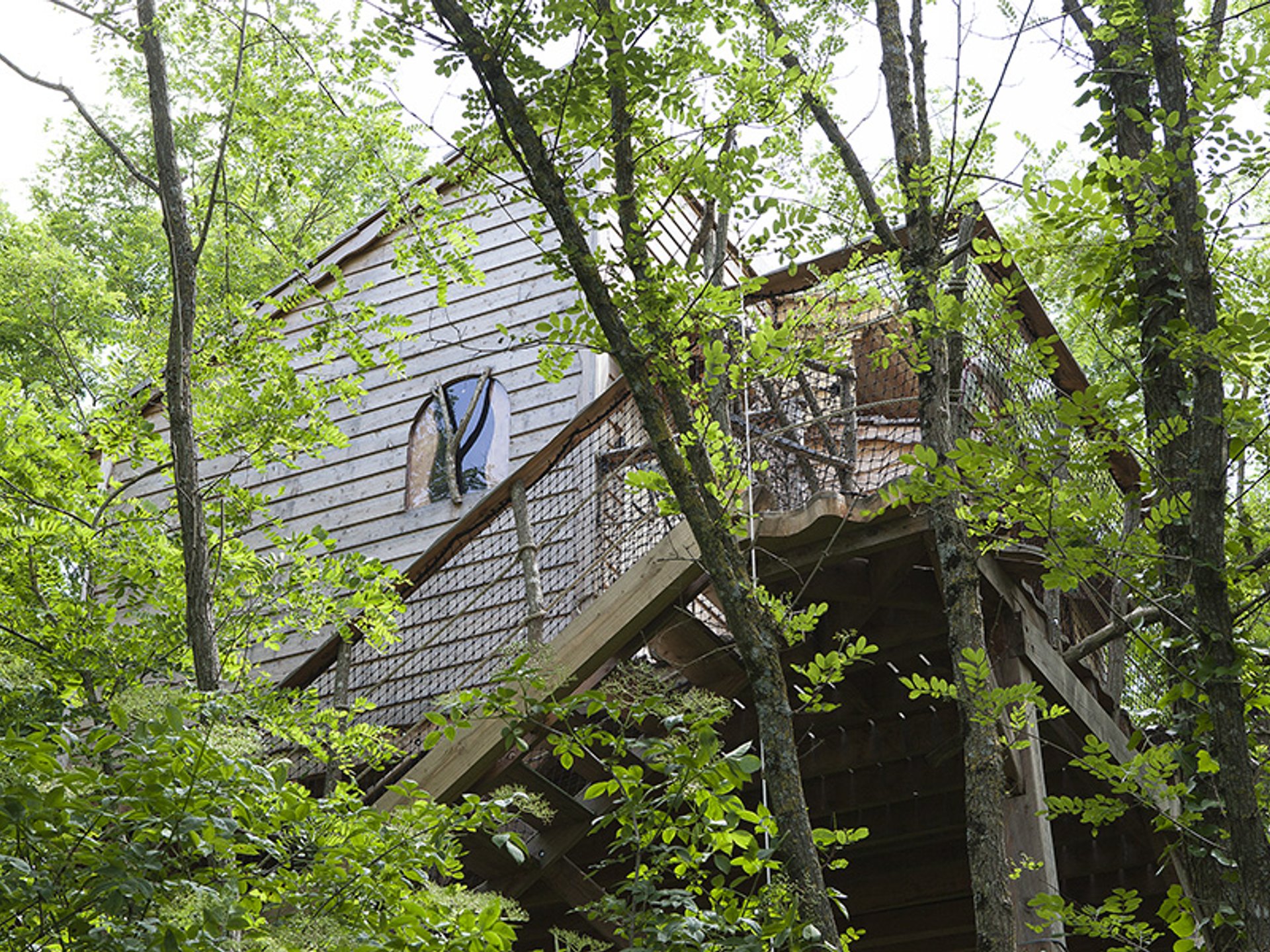 Cabane dans les arbres La Cabane du Pêcheur et Spa Cabane dans les arbres La Cabane du Pêcheur et Spa