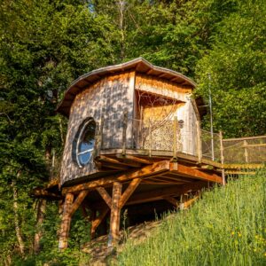 Cabane sur pilotis La Cabane Spa Islandaise
