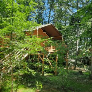 Cabane sur pilotis Tente safari sur pilotis