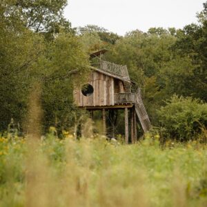 Cabane sur pilotis Cabane Spa Terre-et-Ciel