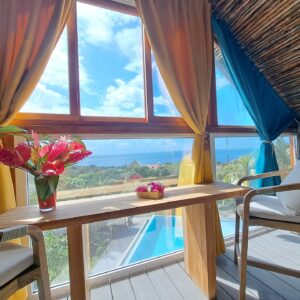 Cabane sur pilotis Kaza man coco