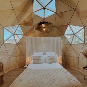 Dôme Ecolodge - Dôme en bois avec piscine  et  jardin