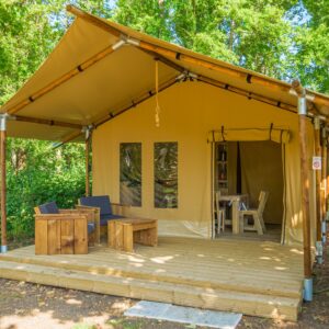 Tente et tente lodge Slow Lodge - 2 chambres