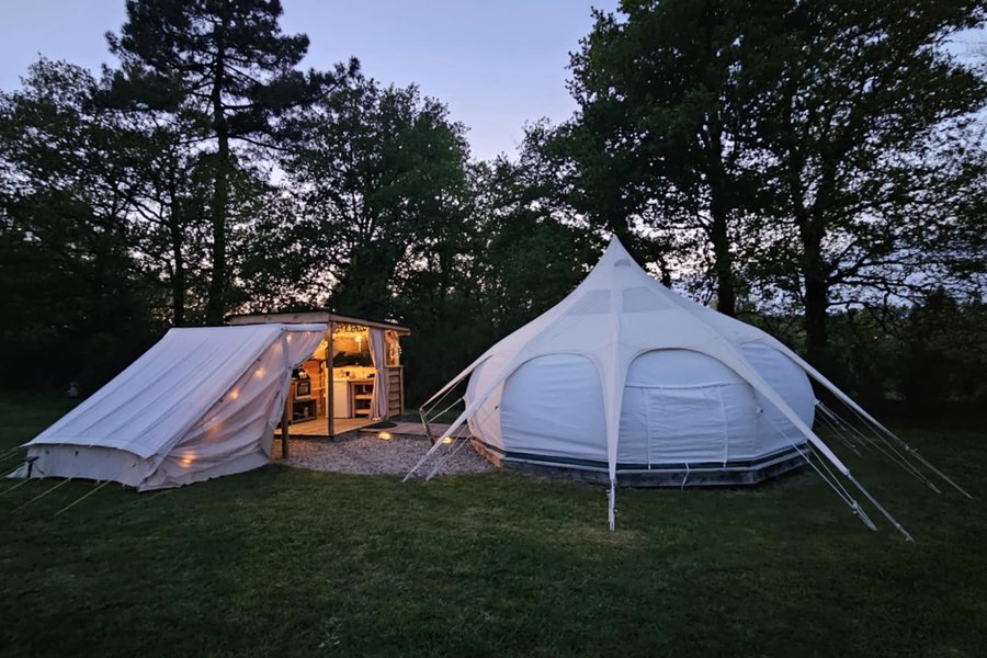 Tente et tente lodge Le Ranch Camping et Glamping Tente et tente lodge Le Ranch Camping et Glamping